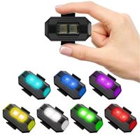 Feu arrière stroboscopique universel LED anti-collision ZSD-FJ9091, mini clignotant 7 couleurs, nouveau, garantie 3 mois