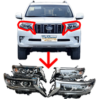 Grande Quantité, Excellent Prix, pour Toyota Prado LC150, LC250, Feux de Voiture LED, Haute Transparence, Pare-chocs, Garde-boue, Pare-brise