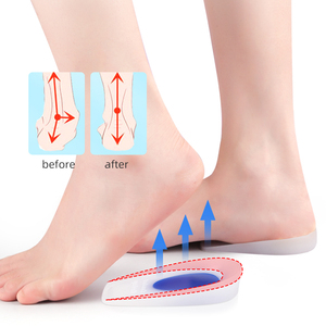 Palmilhas de Silicone Confortáveis, Almofada Transparente para Calcanhar, Meia Palmilha Elevadora para Sapatos, Almofadas Macias Adesivas para Fascite Plantar, Suporte para Calcanhar - Product Image 4