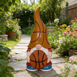 Figura <span class=keywords><strong>de</strong></span> Gnomo <span class=keywords><strong>de</strong></span> Baloncesto Pintada a Mano en Resina, Decoración <span class=keywords><strong>de</strong></span> <span class=keywords><strong>Jardín</strong></span>, Estatua para Exteriores Resistente a la Intemperie - Product Image 1