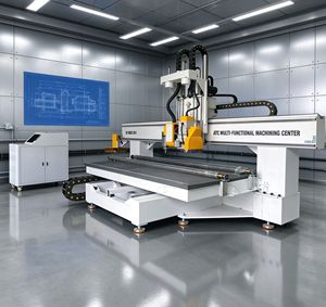 Fresatrice CNC a Quattro Assi <span class=keywords><strong>con</strong></span> Mandrino ATC da 9KW, Cambio Utensile a Disco, Lama Circolare Rotante, Macchina per Fresatura di Porte ad Arco - Product Image 1