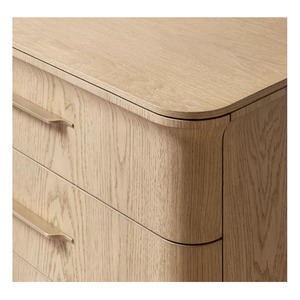 BARON RHMAKER Modern Luxury Closed Nightstand with 3 Drawers Wood Bedroom Furniture for Hotel & Living Room Use - Product Image 5