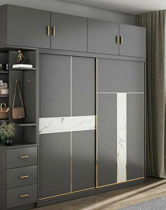 Meubles de chambre à coucher en bois bicolore Design de garde-robe Combinaison de couleurs stratifiées - Product Image 6