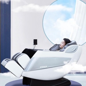 Jingwu Massage Chair Full Body Electric Railless Home Use Multi Point Massage White Gray - Product Image 4