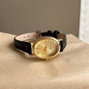 Reloj de Cuarzo con Esfera Ovalada para Mujer, Estilo Vintage, Correa de Cuero, Reloj Casual de Vestir - Product Image 3