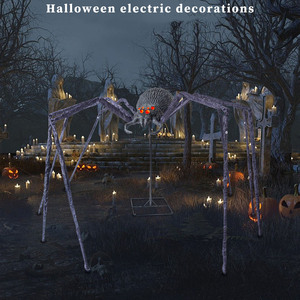 <span class=keywords><strong>Halloween</strong></span> géant électrique détecteur de mouvement araignée <span class=keywords><strong>animé</strong></span> décor extérieur effrayant maison hantée accessoires pour cour fête décoration - Product Image 6