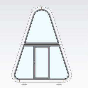 Capsule spatiale triangulaire tendance avec intérieur confortable pour <span class=keywords><strong>location</strong></span> <span class=keywords><strong>de</strong></span> vacances - Product Image 2