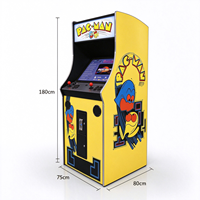 Machine d'arcade rétro à monnayeur, personnalisée en usine, écran 22 pouces, 2 joueurs, disposition de joystick rouge, 110V 240V, avec graphismes Space Invaders