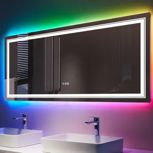 Kosmo – miroir lumineux de grande taille pour la salle de bain, pour la douche