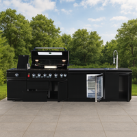 Youya Garden Outdoor Kitchen Outdoor Bbq Kitchen Évier de cuisine extérieur en acier inoxydable résistant aux intempéries avec armoire et robinet
