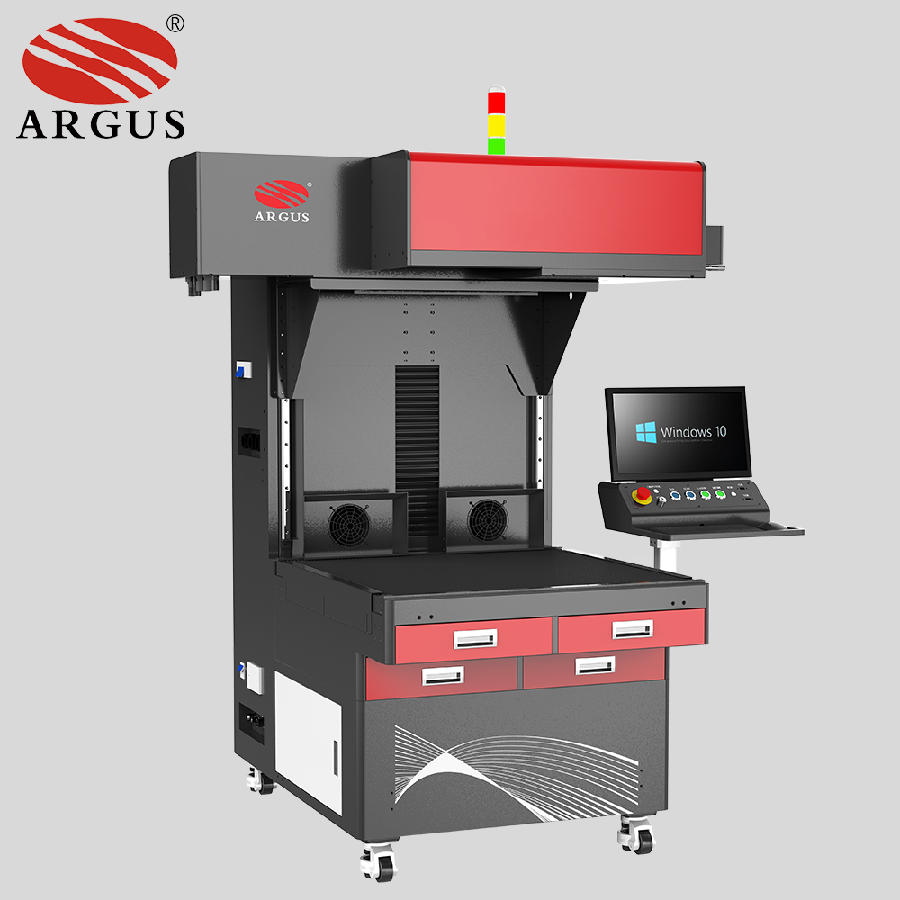 ARGUS New CO2 Leather Hole Cutting & Hollowing Machine Pulsed Laser for Belt and Strap Supports AI & DXF Format Water Cooling