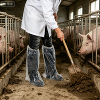 Protège-chaussures jetables anti-déchirure pour l'élevage, imperméables, pour usage vétérinaire, agricole et en environnements boueux extérieurs