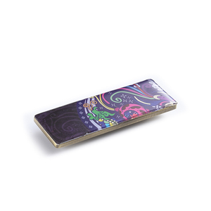 Customized Logo Portable Purple Rectangle Nameplate Office Name <b>Badge</b> - Product Image 1