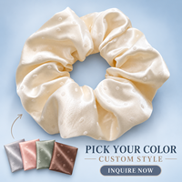 Serre-tête coréen simple et élégant à pois en peluche ondulée, personnalisable en couleur et en tissu, fait main pour femme