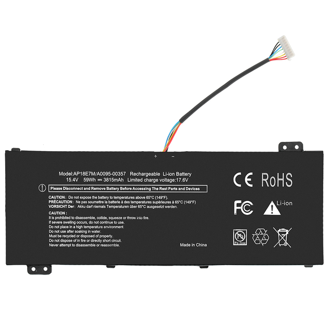 AP18E7M Rechargeable Lithium Ion Battery for Acer Nitro 5 AN515-44/54 AN517-51 Nitro 7 AN715-51 Aspire 7 A715-74G Predator Stock