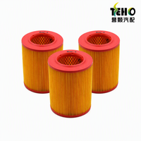Filtre à air durable TENGHAO à longue durée de vie, élément cylindrique jaune pour la protection du moteur de moto par tous les temps TEHO