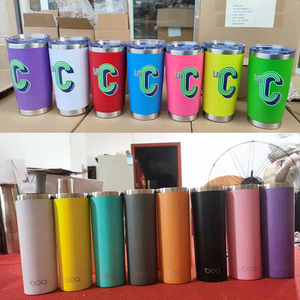 Vaso Térmico de 20 oz/30 oz, Color Nude Marrón, para Bebidas Frías, con Revestimiento Cerámico, Aislado al Vacío, para Café, Sublimación Yety Azul - Product Image 4