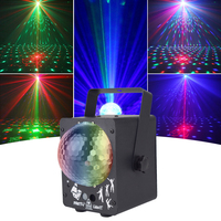 Lumières de fête activées par le son, projecteur à 60 motifs pour piste de danse, mariage, effet laser, éclairage de scène, lumière stroboscopique de discothèque