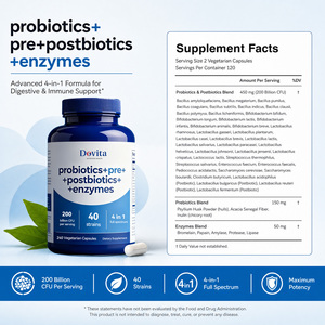 Cápsulas de Probióticos OEM Lactobacillus Bifidobacterium 50 Mil Millones de UFC para la Salud Intestinal de la Mujer, Sin GMO, Veganas, Venta al Por Mayor, B2B - Product Image 3