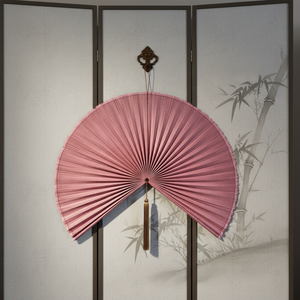 Abanico de Pared Decorativo de Bambú/Madera Estilo <span class=keywords><strong>Boho</strong></span>, Abanico Plegable Decorativo, <span class=keywords><strong>Decoración</strong></span> de Pared Estilo Oriental para Dormitorio, <span class=keywords><strong>Decoración</strong></span> del Hogar, Venta al por Mayor - Product Image 1