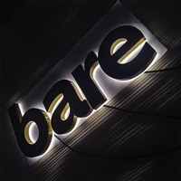Lampe à lettres modernes 26 lettres, lumière numérique, IP65, étanche, acrylique, murale, bar, chambre d'hôtel, chambre à coucher, jardin, décorative, LED