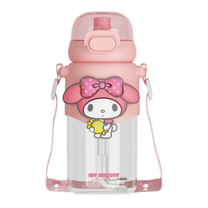 Kuromi Melody Kawaii Anime CUP ถ้วยพลาสติกความงามสูงสไตล์อเมริกัน <span class=keywords><strong>Hello</strong></span> Tour ความจุขนาดใหญ่เด็กผู้หญิงน่ารักเด็ก600มล. - Product Image 2