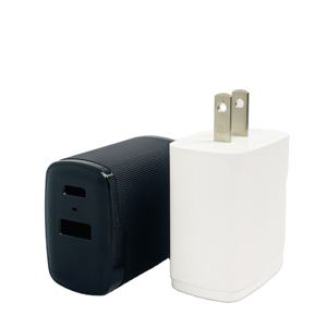 محول سفر بتصميم خاص، شاحن حائط GaN بقوة 45 واط، منافذ A+C، شاحن سريع مع إضاءة، محمول للمنتجات الإلكترونية، متوافق مع مقابس الولايات المتحدة/أوروبا/المملكة المتحدة - Product Image 6