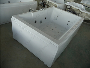 CE Foshan <span class=keywords><strong>Pas</strong></span> <span class=keywords><strong>Cher</strong></span> 2 Grosses Personnes Blanc Whirlpool Fontaine D'eau de Bec de Baignoire À Jets Massants - Product Image 4
