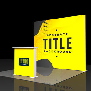 บูธแสดงสินค้าแบบกำหนดเองพร้อมไฟ LED สำหรับโฆษณา โครงสร้างอะลูมิเนียมและผ้า ดีไซน์พกพาสะดวกสำหรับงาน<span class=keywords><strong>นิทรรศการ</strong></span> - Product Image 2