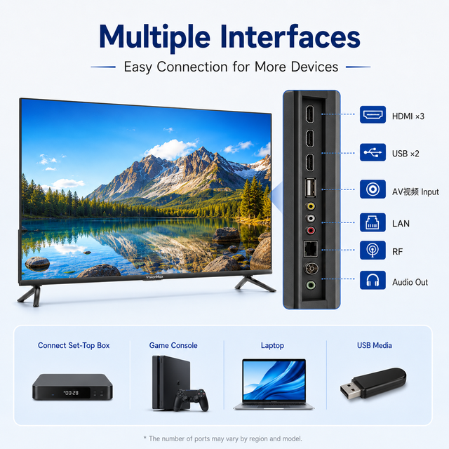 Wholesale Hotel TV 4K LED Smart TV 75" Large Screen Display with for OEM Customization for International Buyers