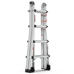 Double Sided <strong>Ladder</strong> Foldable Aluminum Telescopic <strong>Ladder</strong> <strong>Multi</strong> <strong>Use</strong> <strong>Ladder</strong> With Big Joint - Product Image 2