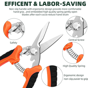 Chất Lượng Cao 3 Gói Cây Cảnh Kéo Đặt Thép Không Gỉ Cắt Tỉa Kéo Cho Hoa Chi Nhánh Cây Công Nghiệp Cấp Công Cụ Làm Vườn - Product Image 5