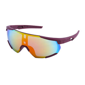 Gafas de Ciclismo Estilo Europeo, Polarizadas UV400, Lentes de PC Resistentes al Viento, Montura Negra, Protección Solar para Deportes al Aire Libre para Mujer - Product Image 2