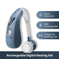 Audífonos LingDong con Carga USB, Amplificador de Sonido BTE, Cancelación de Ruido, Mini, para Personas Mayores, Potenciador de Sonido, Venta al Por Mayor de Fábrica, OEM