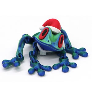 Imán <span class=keywords><strong>de</strong></span> Refrigerador con Forma <span class=keywords><strong>de</strong></span> <span class=keywords><strong>Rana</strong></span> Magnética Impresa en 3D, Articulaciones Móviles, Modelo <span class=keywords><strong>de</strong></span> <span class=keywords><strong>Rana</strong></span> <span class=keywords><strong>de</strong></span> Árbol, Juguete, Éxito <span class=keywords><strong>de</strong></span> Ventas <span class=keywords><strong>de</strong></span> Navidad 2025, <span class=keywords><strong>Rana</strong></span> con Gorro <span class=keywords><strong>de</strong></span> Navidad - Product Image 2