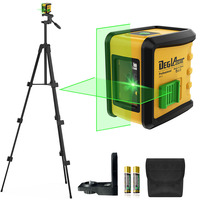 Niveau laser vert auto-nivelant DEGLASERS DIY Mini avec batterie AA, nivellement par pendule, support trépied 1m