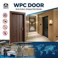 Porte intérieure moderne en WPC pour hôtel et appartement, surface finie, résistante à l'humidité