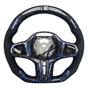 Volante de Fibra de Carbono Forjado en Cuero Personalizado de Venta Directa para BMW Serie G M3 G20 G30 G80 M4 G82 M5 CS - Product Image 1