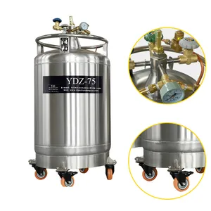 YDZ-75 75L réservoir sous pression d'azote liquide/réservoir auto pressurisé bouteille d'azote liquide réservoir de remplissage d'azote