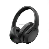 Auriculares Inalámbricos con Graves Profundos y Cancelación Activa de Ruido (ANC), Auriculares Supraaurales Plegables con Baja Latencia y Batería de Larga Duración