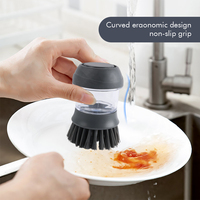 Brosse à vaisselle multifonctionnelle avec distributeur de savon liquide intégré