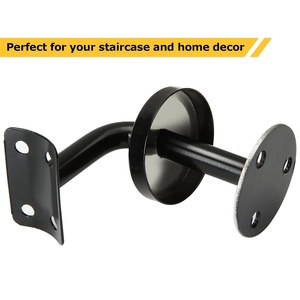 Ayarlanabilir parantez ağır paslanmaz çelik duvar montaj korkuluk raf Metal merdiven merdiven için küpeşte parantez - Product Image 4