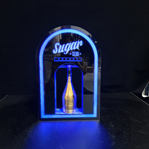 Type Light Acrylic Wine <b>Display</b> <b>Rack</b> With Led Lighting For Bar Ktv Decoration Modern Style - Product Image 3