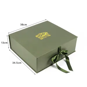 personalisiertes logo kundendefinierte handwerks-spielzeug-kartonboxen luxuriöse magnetische faltbare schmuck-/papierverpackung geschenkbox mit schleife