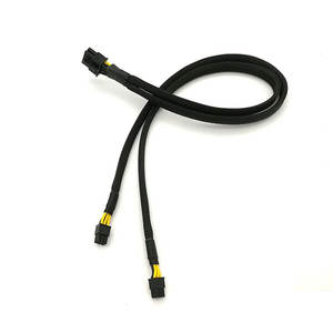 Angitu Factory 1007 Adaptateur répartiteur 18AWG PCI-E 8 broches vers Mini 6 broches <span class=keywords><strong>Mac</strong></span> <span class=keywords><strong>G5</strong></span> Pro Carte Grahpic Cable-30cm d'alimentation - Product Image 2