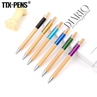 Stylos à bille promotionnels personnalisés de haute qualité en plastique/métal avec plusieurs couleurs pour les étudiants