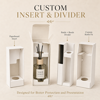 Boîte d'emballage personnalisée pour diffuseur de parfum, en carton pliable imprimé avec logo, pour flacon de parfum d'ambiance et bâtonnets.