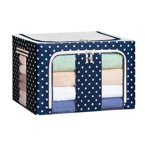 Caja de Almacenamiento de Ropa Plegable de Tela, con Logotipo Personalizado, Cuadrada, Moderna, de Lino, con Tapa - Product Image 1