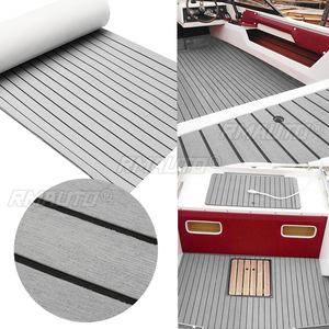 Tapis de sol auto-adhésif en mousse EVA imitation teck pour bateau et yacht, 240 cm, revêtement marin antidérapant, tapis de sol imitation moquette - Product Image 2