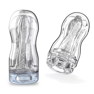 Masturbador Masculino Manual Tipo Copa de Avión Transparente con Vagina, Ano, Boca y Senos, Sensación Realista - Product Image 2